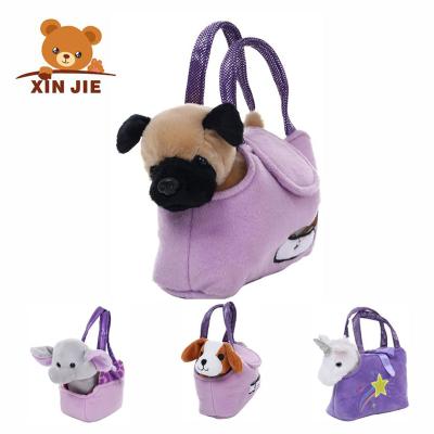 China Plush Manufacturer Wholesale Pet Plush Carrier Backpack Mesh Top Opening Soft Sided Pet Backpacks Outdoor Travel Bag for Dogs and Cats for sale