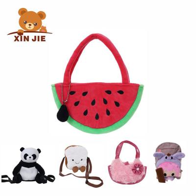 China Custom Plush Stuffed Animal Doll Backpacks Kindergarten Kindergarten Children Girls Kids Lightweight Nylon Schoolbag for sale