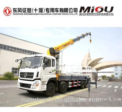 China TRUCK CRANE manufacturer dongfeng truck mounted loader crane 8Ton pickup truck trailer crane for sale