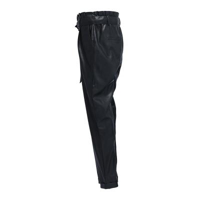 China Custom Made Huiquan Women Anti-Wrinkle Pants Mid Waist Casual Pants Elastic Waist Pants For Young Lady for sale