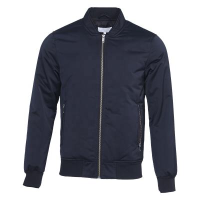 China Huiquan Breathable Custom Men's Casual Jacket Fitted Navy Windproof Bomber Jacket For Men for sale