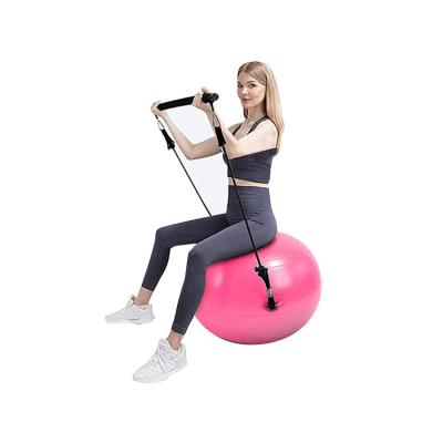 China Round Anti-slip Trainer Fitness Yoga Ball Exercise Ball Balance Ball With Pump for sale