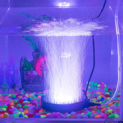 China Decoration Tanks/Aquarium/Aquarium Tank Water/Fish Pond Lighting Warm 16 Color 4 Modes Around IP68 Mini Bubble Aquarium Underwater Led Diving Lamp for sale