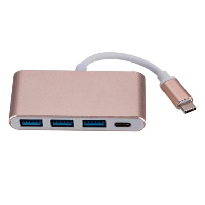 China Type C to USB 3.0*3 Hub + USB 3.0 Adapter USB C USB3.1 AU Na Female Port Adapter for sale