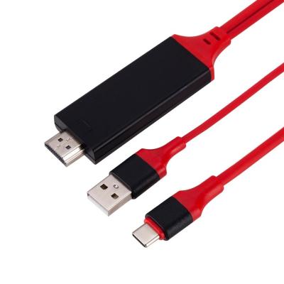 China High Quality USB 3.1 Type C COMPUTER USB C Cable To HD Ultra HD 1080P 4k Converter HD Cable Adapter For Samsung S8 for sale