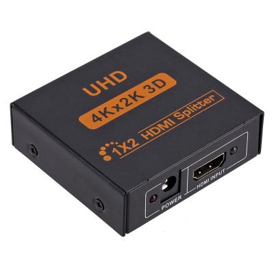 China Full HD 1080p 1X2 HD Universal 3D 4K*2K Splitter 2 Ports Hub Hd Repeater Amplified For US/EU/UK/AU Adapter S Plug 1X2 HD for sale