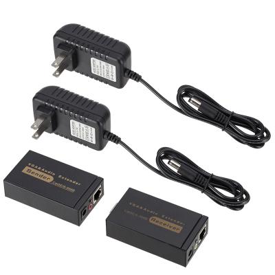 China 100M 328ft VGA Video Audio Extender Over RJ45 CAT5e/6 1080P Single Extension TDJ- for sale