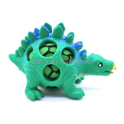 China Squishy StretchableTPR Squeeze Toy Colorful Dinosaur, Funny Hand Squeeze Toy for sale