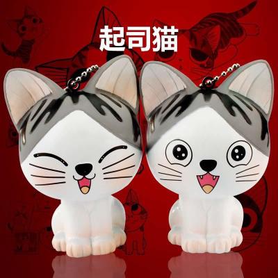 China 2020 Excellent Quality Cute Cute Cat Vinyl Soft PVC Key Chain For Promotion And Gifts for sale