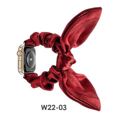 China Fabric Scrunchie Watch Band Sizes 18mm/20mm/22mm Elastic Smart Watch Band For Samsung Galaxy Watch 2 Active for sale