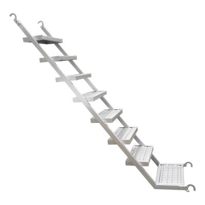 China Lichte zilveren steigerladders met 50 cm stappenbreedte Te koop