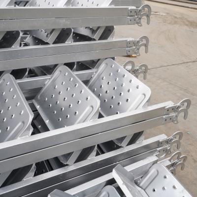 China Aluminium steiger Steiger 2.4m/3m/3.6m/4.2m/4.8m/6m Steiger met rechte trap Aluminium enkele ladder Te koop