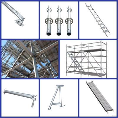 중국 Construction Modular Scaffolding Platform Easy Setup All Round Steel Ringlock System 판매용