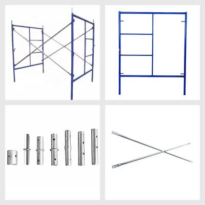 Cina Construction Materials Cheap Metal Blue Painted Mason Step Frame Scaffolding Staging in vendita