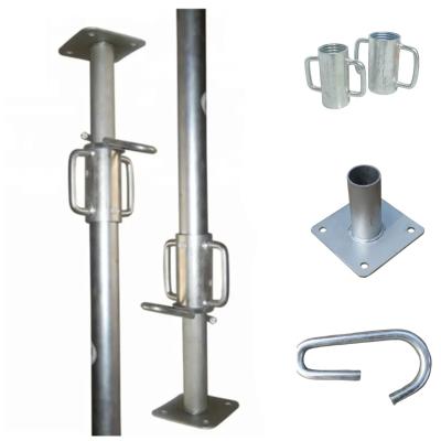 China Middle Duty Italian Type Adjustable Jack Post Scaffolding with internal Cup Nut Te koop