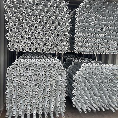 China Commercial Q355 Steel Ringlock Standard with Long-lasting Hot-dipped Galvanized Coating and Ledger Length 0.73m-3.07m Te koop