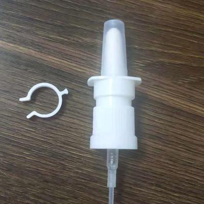 China Spill No 18/415 Nasal Mist Sprayer With Clip Spray Pump Plastic Oronasal Throat Sprayer for sale