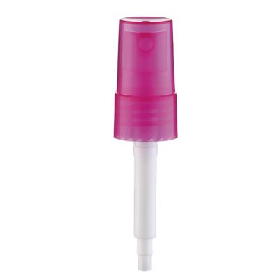 China Non Upside Down Pink Mist Upside Down Fine Sprayer 24/410 Plastic Spray Pump With Cap for sale