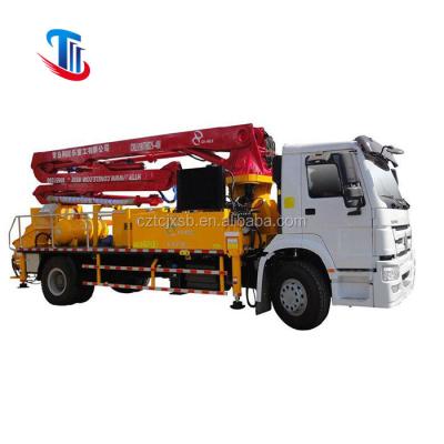 China Famous Hotels China Concrete Pumping Truck Boom Pump Concrete Pump Truck 30m-63m en venta