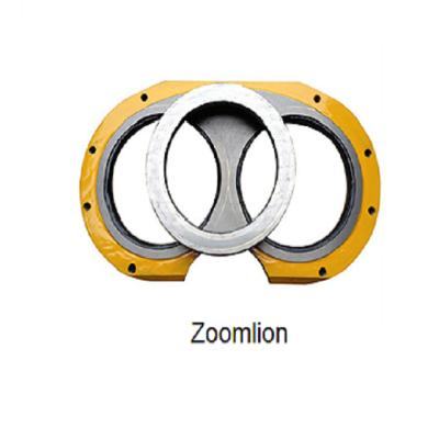 China Trailer Pump Zoomlion Concrete Pump Spare Parts Wear Plate and Cut Ring Wear Resistance Eyeglasses Plate en venta