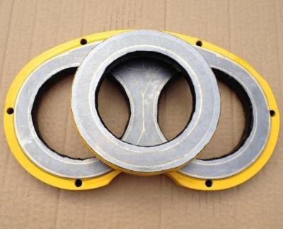 China Concrete Pump Parts Sani Concrete Pump Parts Carbide Wear Plate And Cut Ring en venta