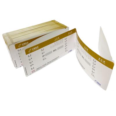 China China Supply 210gsm Heat Sensitive Paper Airline Boarding Pass Anti-Counterfeit Hot Selling Cheap Traveling Plane Ticket for sale