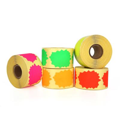 China Guangzhou Factory Heat Sensitive Clothing Label Rolls All Color Customized Sticker Label for sale