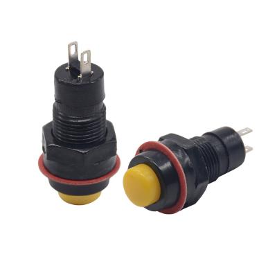 China Mouse Ds-211 213 Momentary Locking 10mm 2 Pin 120 Volt 12mm Push Button Switch DS-01 for sale