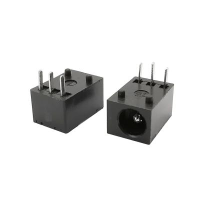 China Residential/General Purpose DC Power Plug DC003 2.5mm DC Connector 3pin Female Right Angle Jack Connector for sale