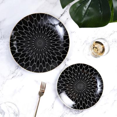 China Viable personalized ceramic serving dishes of breafast dinner set wholesale modern tableware for sale