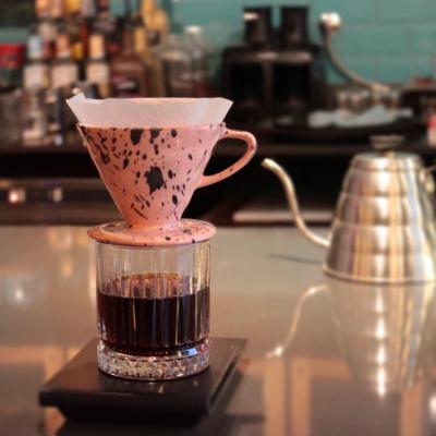 China Viable Wholesale Art Maker Creative Design Flow Device Coffee Filter Cups Rose For Coffee for sale