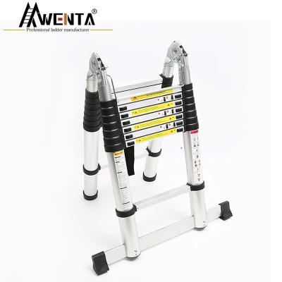 China 5M Hinge Aluminum Telescopic Folding Ladders Ladder for sale