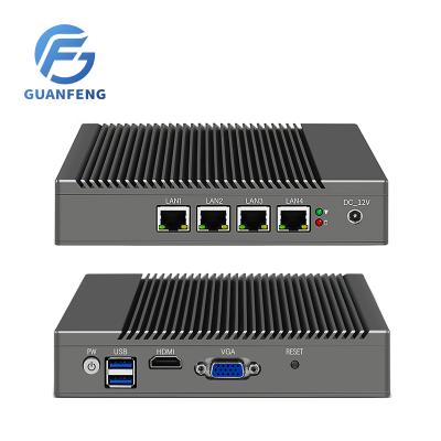 China BKHD Guanfeng N2830 J3160 Quad Core 4LAN 2USB Mini Firewall PC Pfsense Mini Computer Pfsense Openwrt Centos Ubuntu Vyos for sale