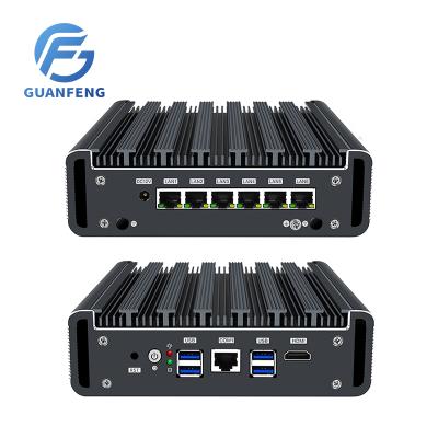 China IBrother PC/LEDE centos7 industrial router i5-7200U six-network-port gigabit soft openwrt mikrotik esxi koolshare openwrt ubuntu openwrt x86 pfsens for sale