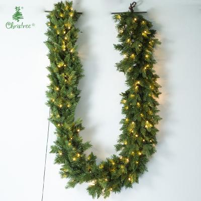 China Factory Direct Supply Chirstmas Decor Christmas Wreath Wrapping Cane Flexible Christmas Light Green LED Cane [Support Customization] for sale