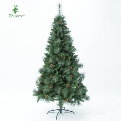 China Chirstmas Home Decor Decoration Pine Needle PVC Mixed Christmas Tree for sale