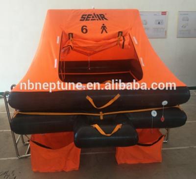 China Suitable for contract ISO 9650-2 coastal sailing life raft 4 man for sale