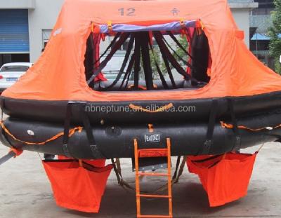 China EC/CCS Approved Davit Launched Liferaft 25 Man Marine Inflatable Liferaft For With Liferaft Cradle ADL-12/15/16/20/25 for sale