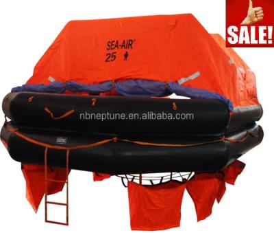 China Suitable For Vessels Sailing International Voyages Rubber Inflatable Lifeboats 25 Person /Throw-Over Board Rescue Inflatable Boats for sale