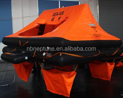 China Suitable for small craft length 8 person life raft case up to 24M in suitcase for sale