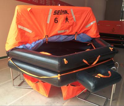 China Suitable for small craft length 4 man life raft up to 24M in suitcase for sale