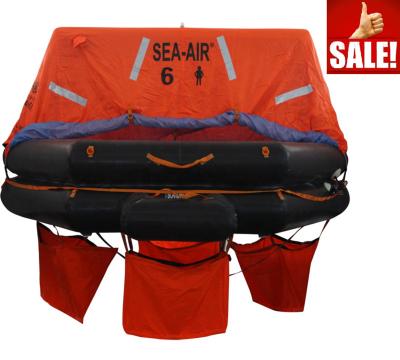 China SOLAS A/B Pack Inflatable Jet Overboard Life Raft ATOB-6\8 for sale