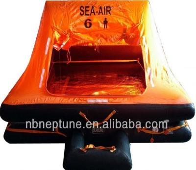 China Suitable for craft length small throw-overboard yacht liferaft up to 24M for sale