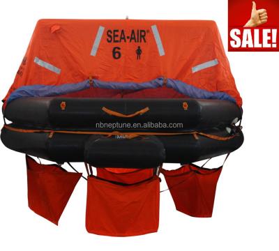 China Sea Cruise Jet-over Inflatable Life Raft With Capacity 6 People for sale