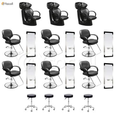 China Yoocell modern wholesale beauty salon furniture package salon chairs / salon equipment store wash chair for sale