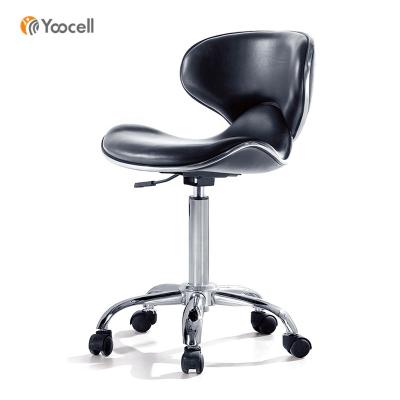 China Yoocell Durable Material Adjustable Nail Chairs Gas Lift Rolling Swivel Salon Stool Chair Spa Manicure Chair for sale