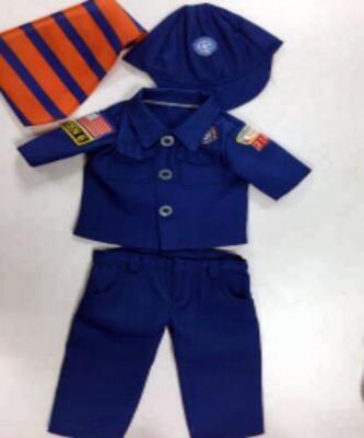 China Soft Toy Blue Navy Suit Fits 18 Inch American Girl Doll Clothing for sale