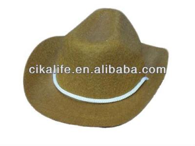 China Striped Leather Western Cowboy Hats /Mexican Cowboy Hats For Doll for sale