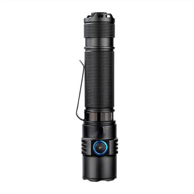 China Newest Conversion Mode Patent TD11 1800Lm Design Tactical Flashlight Led Rechargeable EDC Pocket Clip Torch Light Chain Head Flashlight for sale