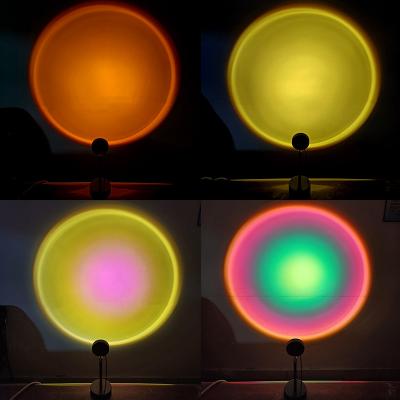 China Modern High Quality Cheap Price Aluminum Alloy Sunset Projector Lamp LED Sunset Projection Light Halo Lamp for sale